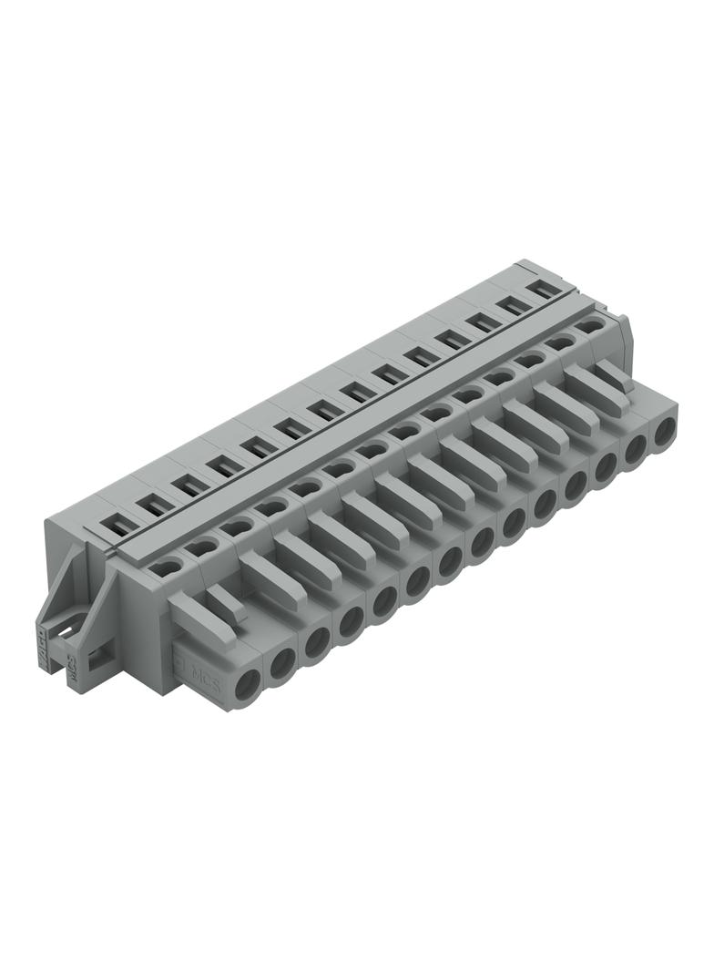 MCS-MIDI Classic gniazdo 14-bieg. szare raster 5 mm /25szt./ WAGO