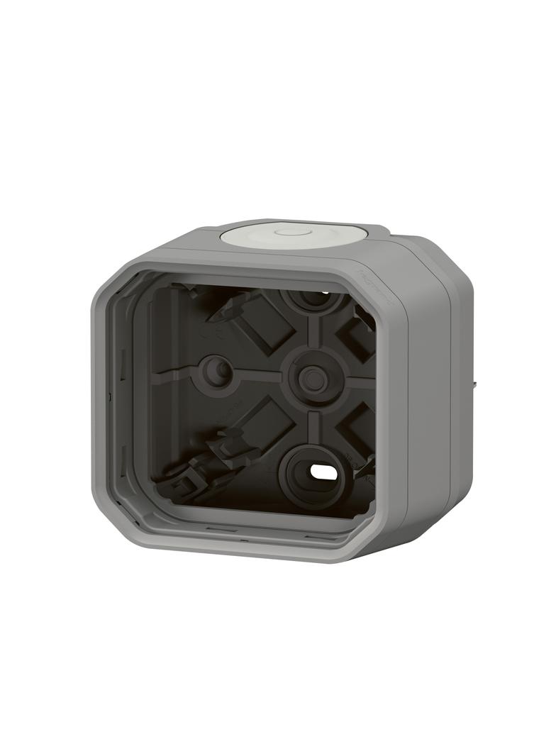 NOWE PLEXO - PUSZKA NATYNKOWA POJEDYNCZA Z PRZEPUSTEM MEMBRANOWYM SZARA