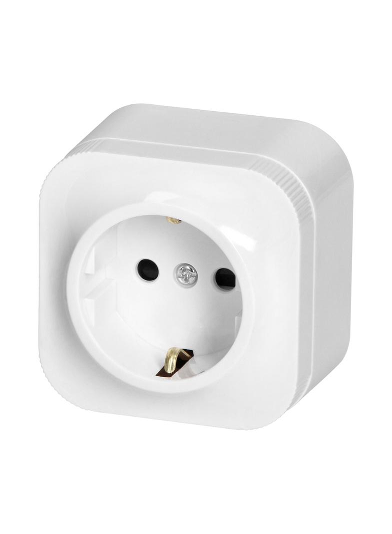 Gniazdo pojedyncze natynkowe ToDo 2P+Z Schuko IP20 biały OR-OE-7205(GS)/W ORNO
