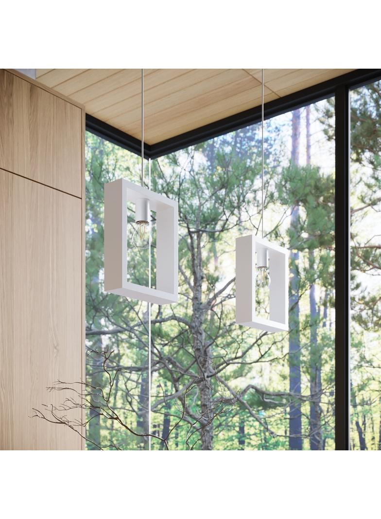 Lampa wisząca ARIES biała