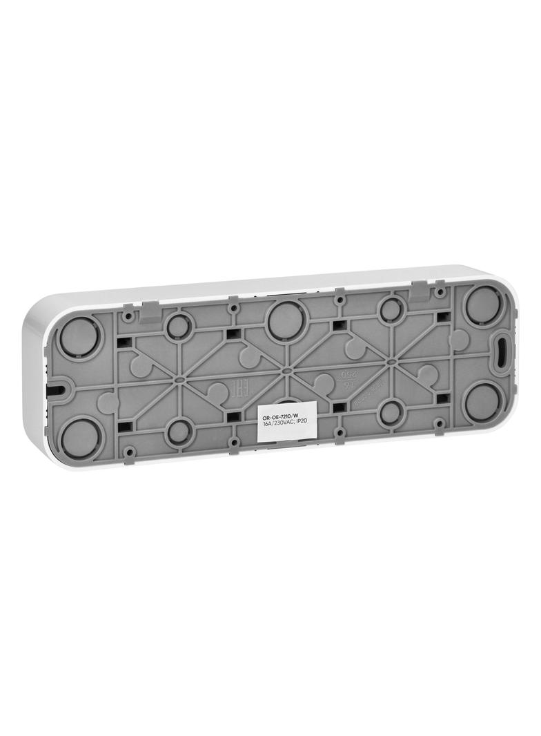 Gniazdo poczwórne natynkowy ToDo 2P+Z IP20, 16A, 230V AC, 16A, 230V AC, biały, 8 sztuk