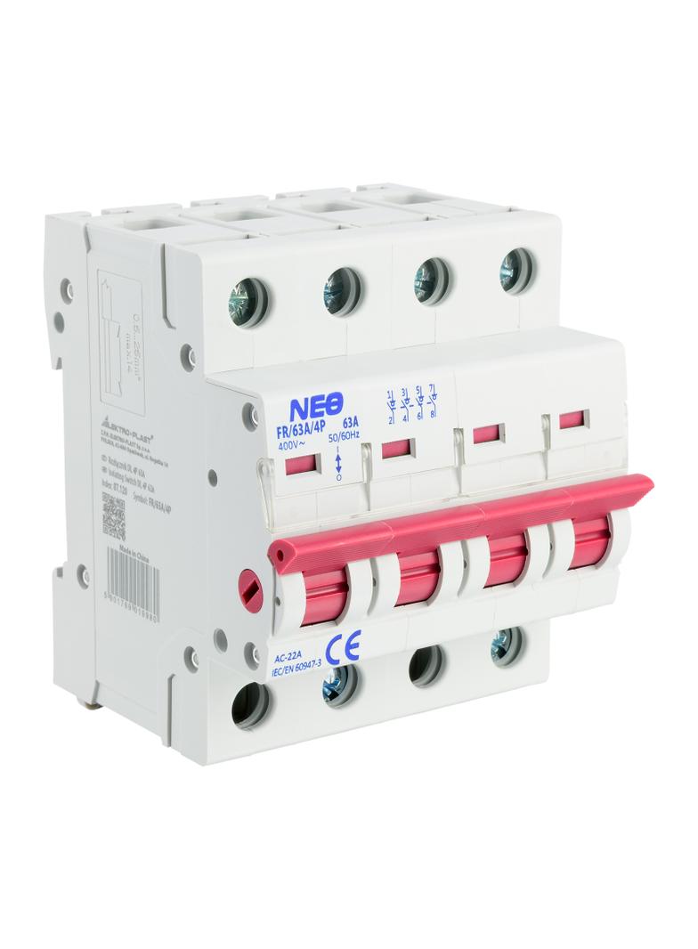 Rozłącznik DL 4P 63A FR/63A/4P biały 87.120 OPATÓWEK