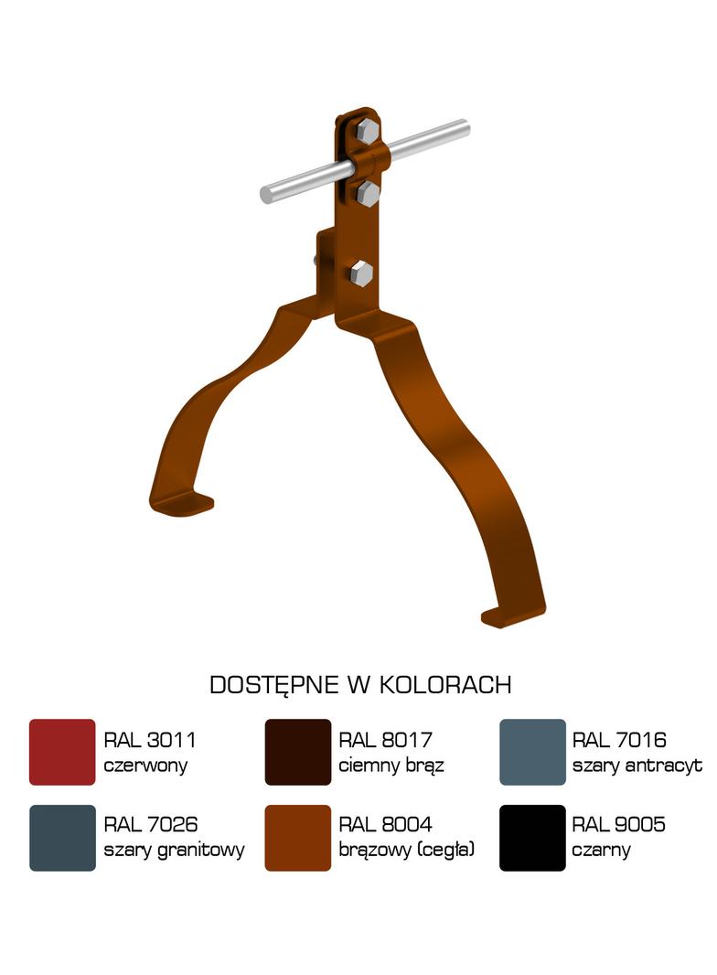 Uchwyt gąsiorowy "WZÓR 35" Z-śruba H=10 cm /LA/
