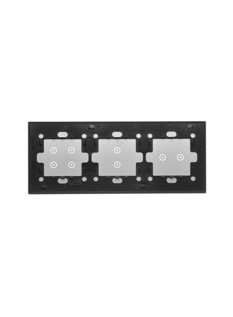 Simon 54 Touch Panel dotykowy S54 Touch 3 moduły 2 pola dotykowe poziome + 2 pola dotykowe pionowe + 4 pola dotykowe srebrna mgła DSTR3234/71 KONTAKT