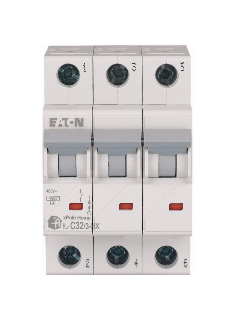 HN-C32/3 Wyłącznik nadprądowy 6kA C32A 3P 194894 EATON