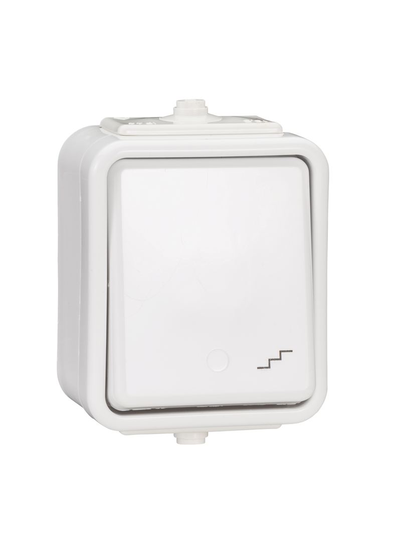 Cedar, łącznik schodowy, IP44, biały