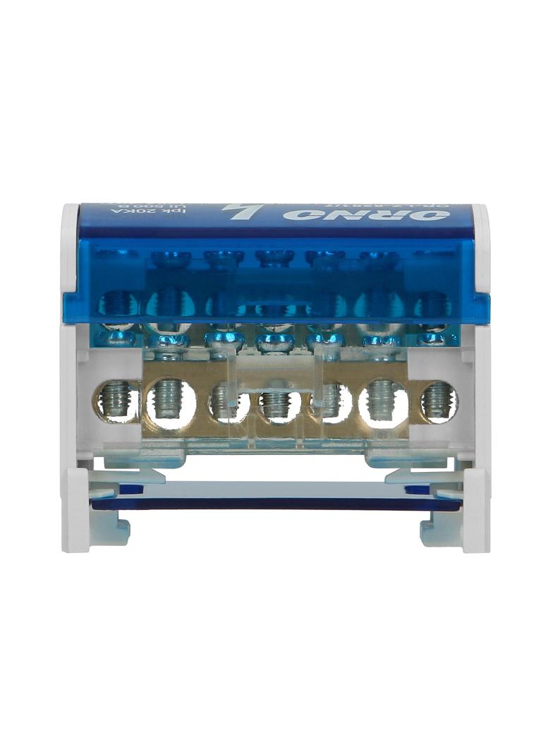 Blok rozdzielczy 2-rzędowy 7 przewodów OR-LZ-8201/7 ORNO