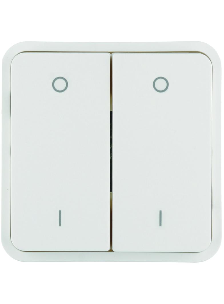 W.1 Klawisz 2-krotny podwójny z nadrukiem /0/ /1/ do modułu KNX IP55 biały Berker WNT964B HAGER
