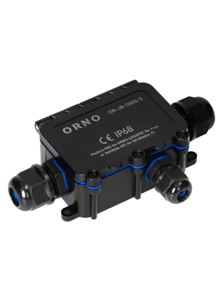 Puszka natynkowy HD IP68, 0,5-6,0mm2 ,2 dławnice M20, 1 dławnica M16 OR-JB-13815/3 ORNO