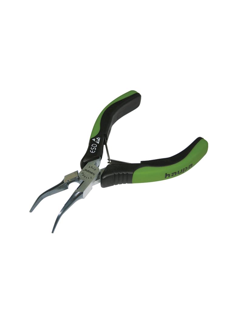 ESD szczypce iglowe odgiete 45? 140 mm