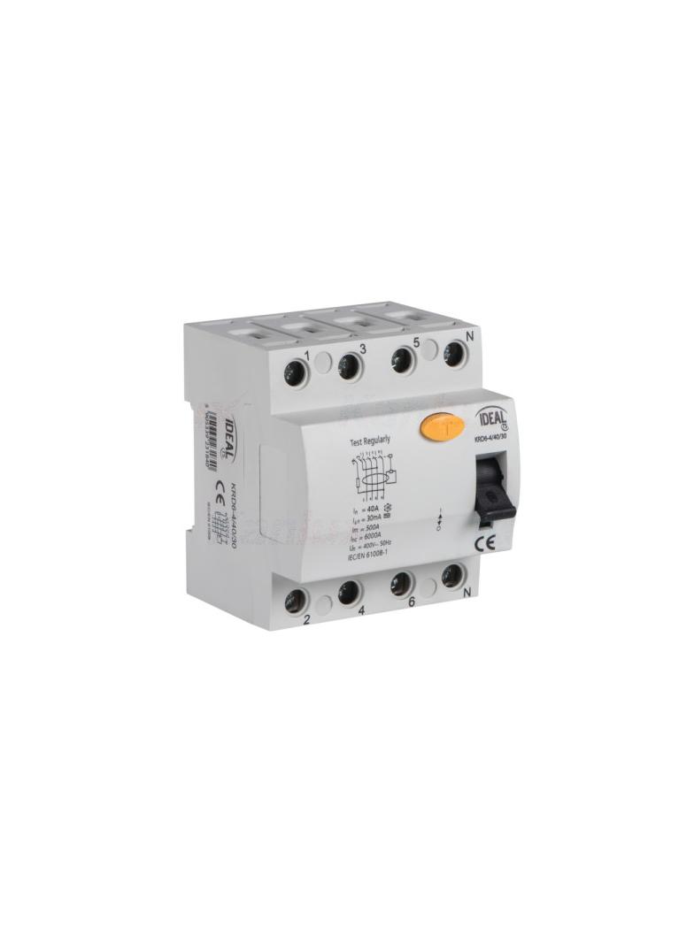 Wyłącznik różnicowo-prądowy KRD6-4/40/30
