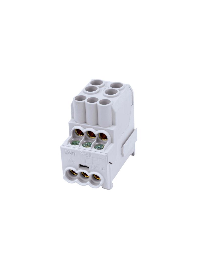 SDB 100 Blok rozdzielczy - dystrybucyjny Al/Cu 80010 SIMBLOCK szary SIMET