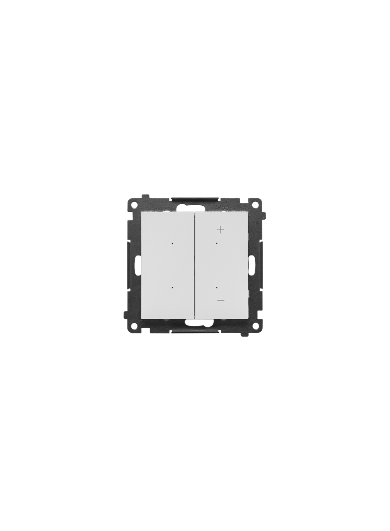 Simon 55 DIMMER RGB – Ściemniacz do pasków RGBW sterowany smartfonem Jasnoszary mat TESRGB1W.01/114 KONTAKT