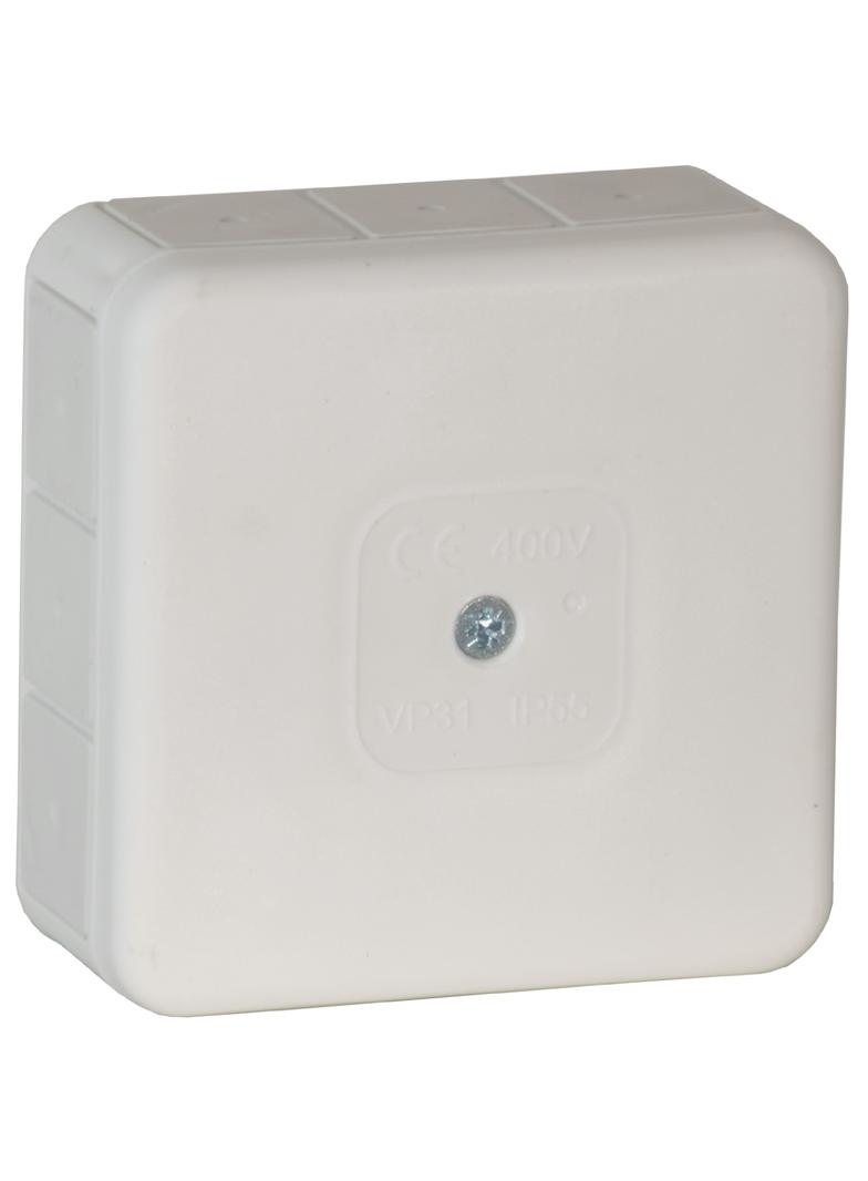 Puszka n/t PRO IP55 400V 12 przepustów gumowych 85x85x37mm biały 60 szt. OR-JB-13807/W/60 ORNO