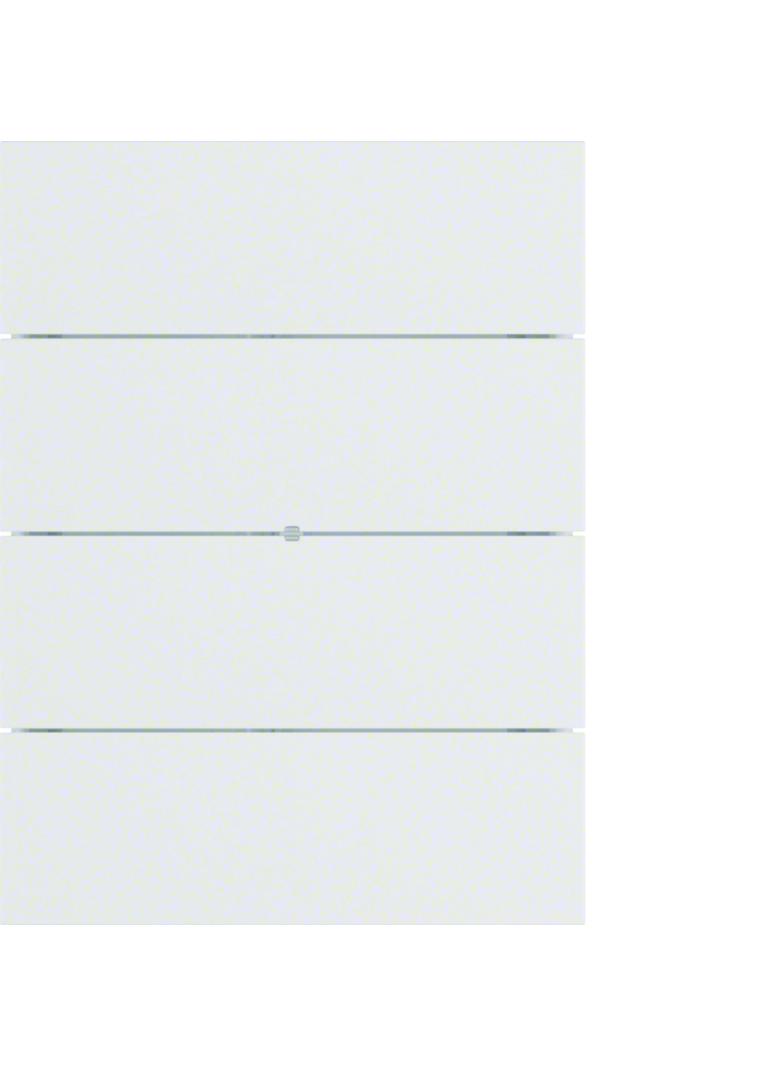 BERKER B.IQ Przycisk poczwórny standard biały 75164099 HAGER