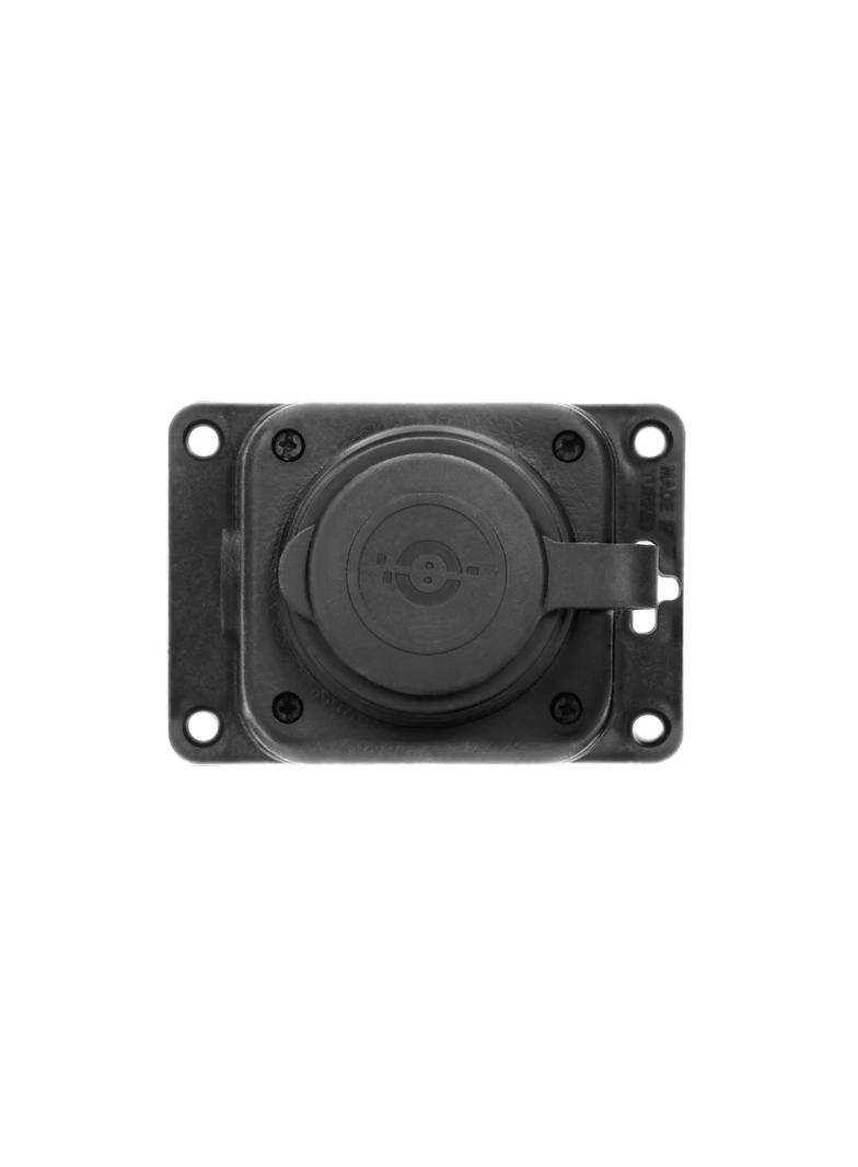 Rozgałęźnik bryzgoszczelny i odporny na uderzenia IP44 1 gniazdo 16A 230V AC gumowy uniep OR-AE-1316