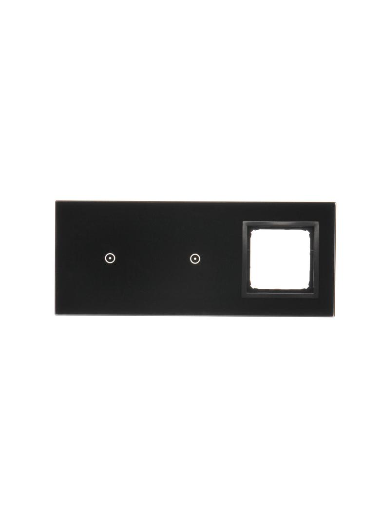 Simon 54 Touch Panel dotykowy S54 Touch 3 moduły 1 pole dotykowe + 1 pole dotykowe + 1 otwór na osprzęt S54 zastygła lawa DSTR3110/73 KONTAKT