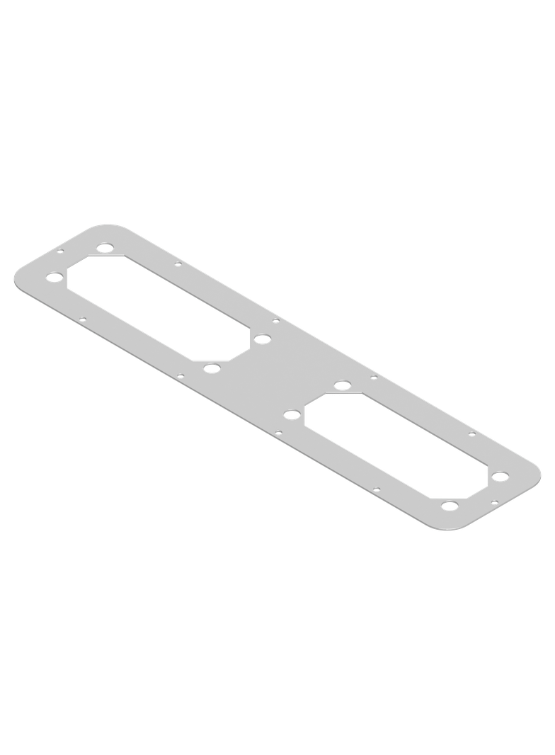 Spacial Stalowy podwójny adapter do flansz FL21 495x 220mm do S3D o szerokości 600mm głębokości 300-