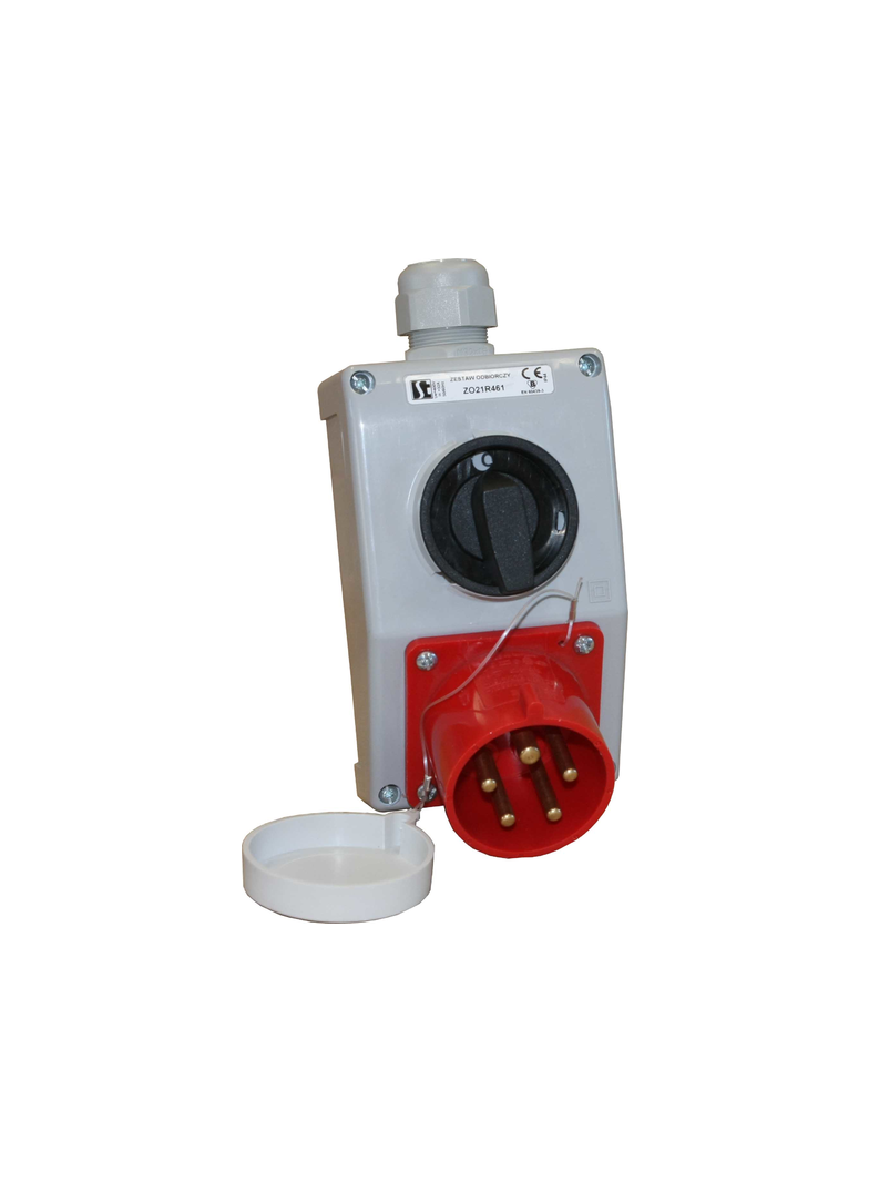 ZESTAW ODBIORCZY IP44 O-I,16 A,3P+PE,DŁAWNICA M25