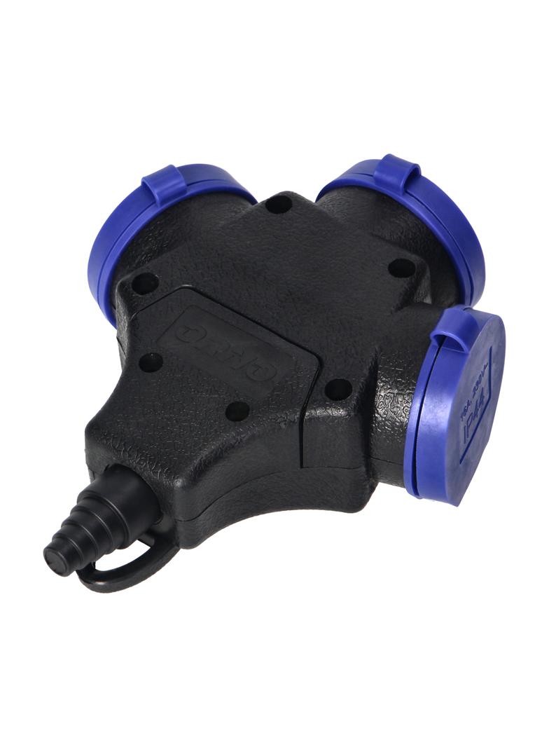 Rozgałęźnik bryzgoszczelny i odporny na uderzenia IP44 3x2P+Z 16A 230V AC OR-AE-13209 ORNO