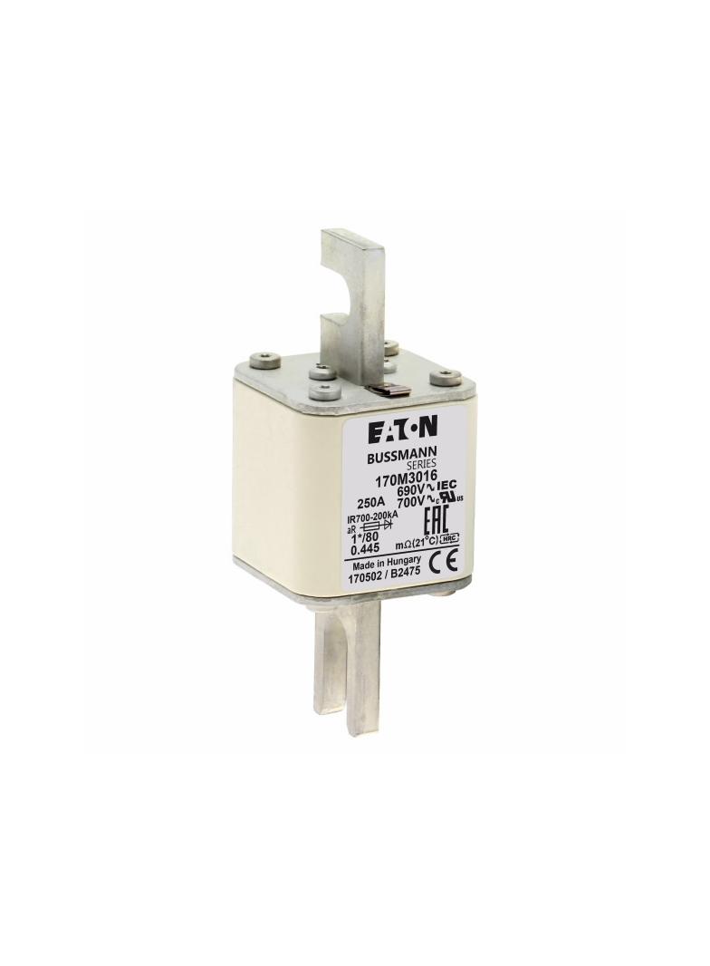 250A 690V 1*/80 aR INDICATOR FUSE Wkładka szybka 250A AC 690V compact DIN 1 45x45x104 mm, 170M3016 E