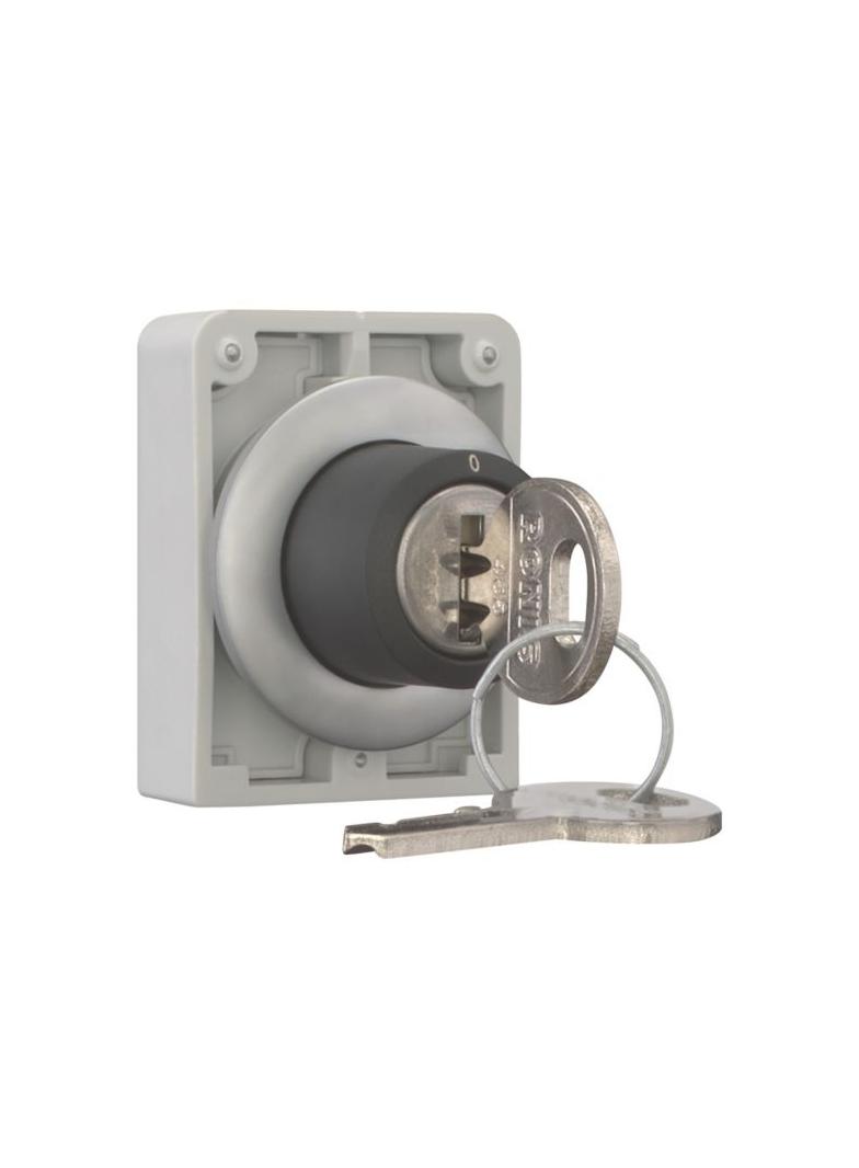 M30C-FWRS-RS-A1 Przełącznik kluczykowy 30mm 2 położeniowy bez samopowrotu zamek Ronis kluczyk wyj. t