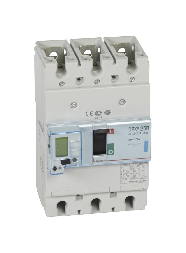 Wyłącznik DPX3 250 El Sg 3P 40A 70Ka 420692 LEGRAND