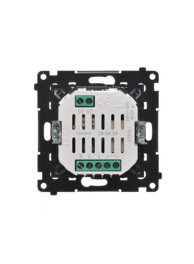 Simon 55 Termostat programowalny z wyświetlaczem Czarny mat