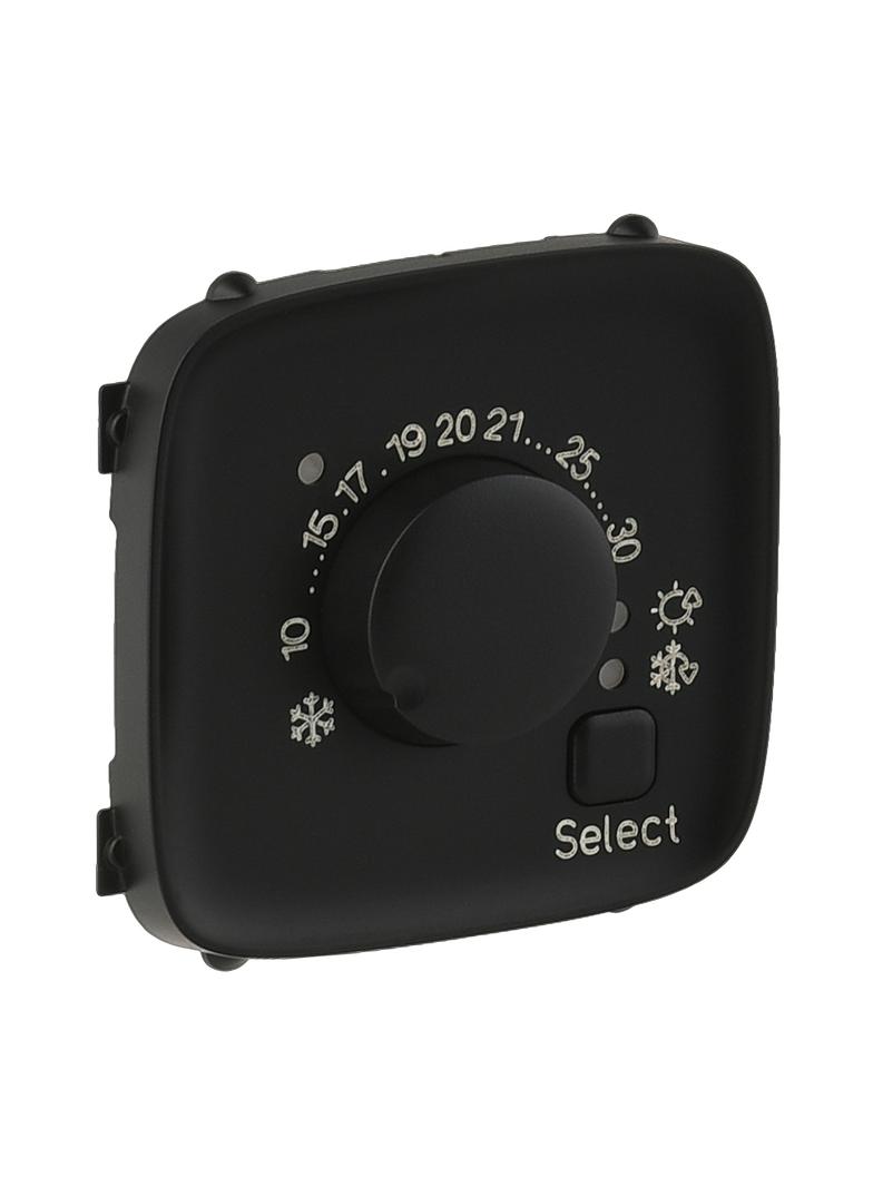 VALENA ALLURE - PLAKIETKA CZARNA TERMOSTATU POKOJOWEGO, Legrand