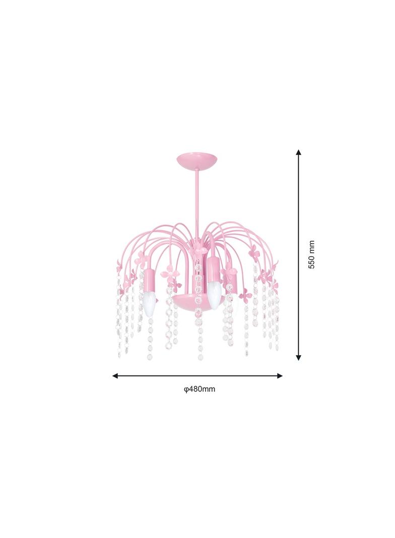 Milagro plafon Laura 3xE14 różowy MLP1137