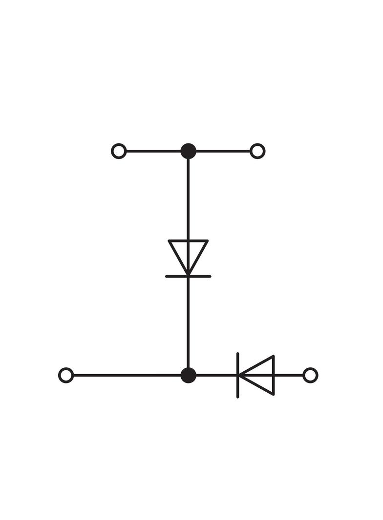 dwupiętrowa złączka diodowa 4 mm2