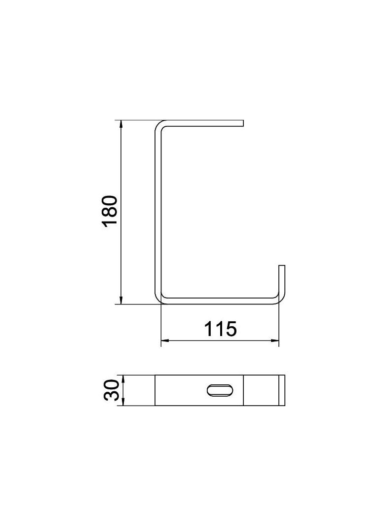 AHB 100, OBEJMA WIESZAKOWA NB 100MM FT
