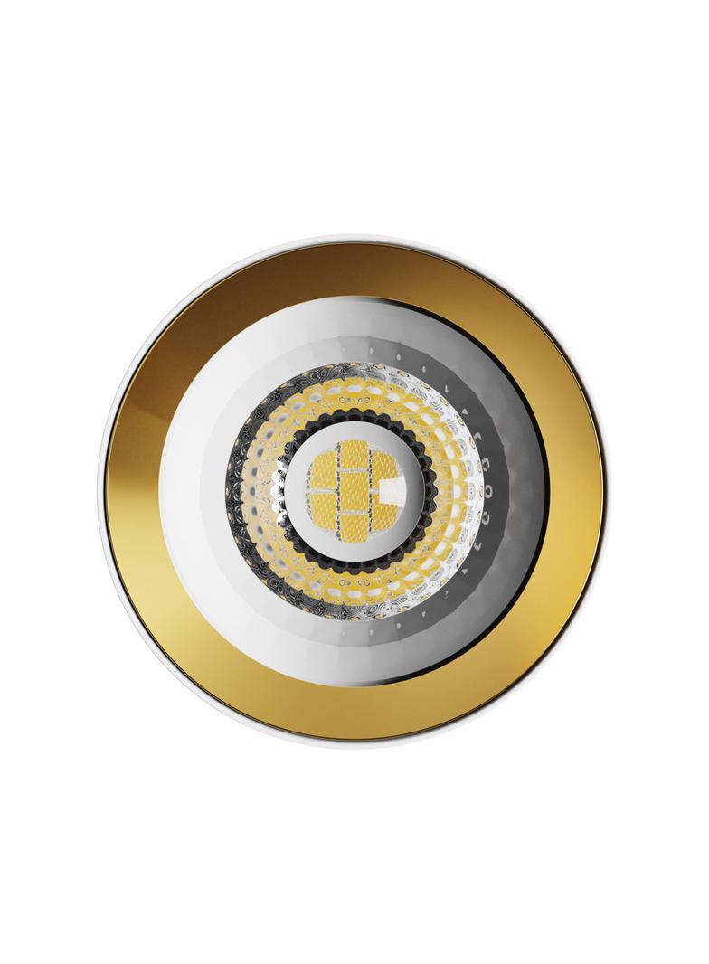 CHLOE VARIOSA GU10 NATYNKOWA GU10 230V IP20 55x100MM BIAŁY ŚRODEK ZŁOTY OKRĄGŁA