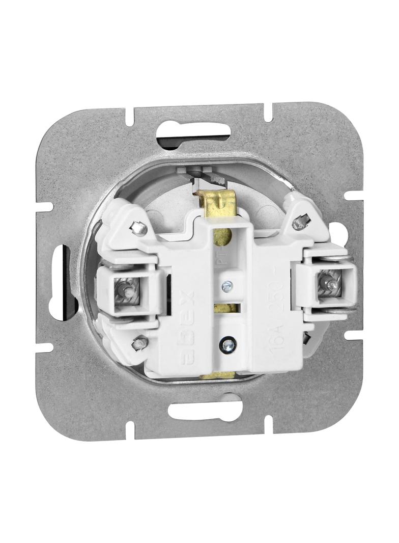 Gniazdo pojedyncze podtynkowe 2P+Z Schuko Pearl, 16A, 250V, PT-17P, czarny OR-OE-7705(GS)/B ORNO