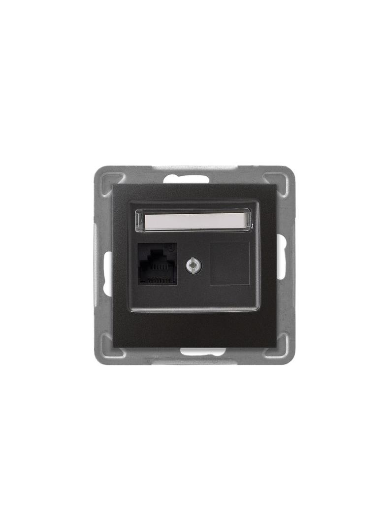IMPRESJA Gniazdo komputerowe pojedyncze, kat. 5e MMC - kolor antracyt