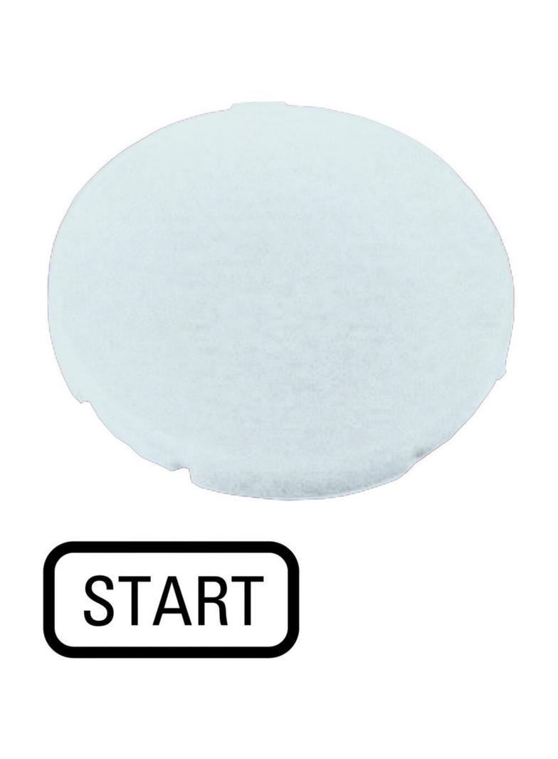 M22-XD-W-GB1 Soczewka przycisku 22mm płaska biała z opisem /STOP/ 218197 EATON