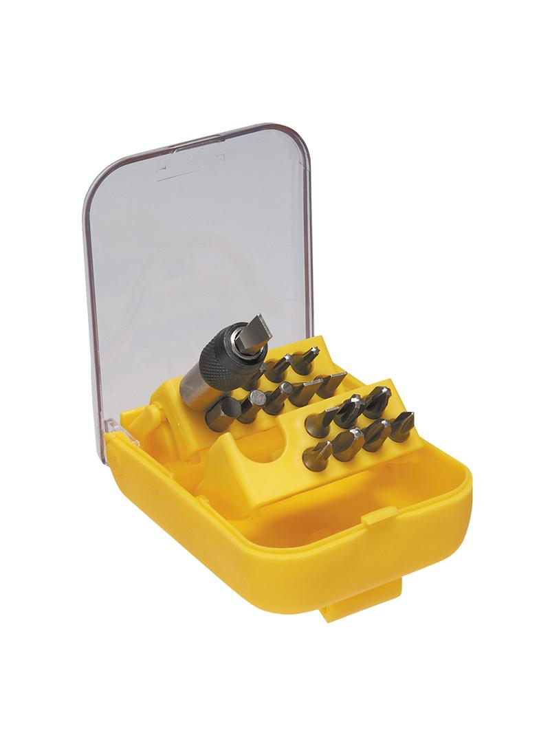 Końcówki wkrętakowe z uchwytem, zestaw 18 szt.