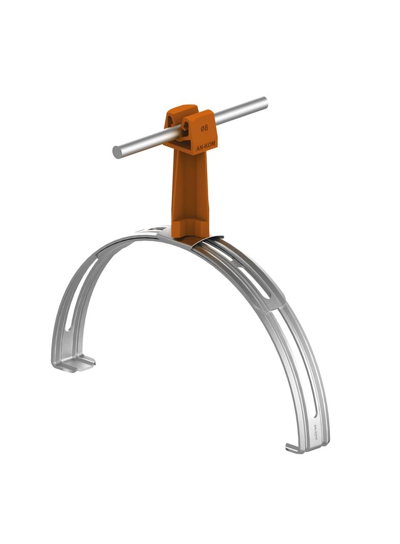 AN-14P/OH/-N Uchwyt gąsior.rozsuw.Z-zatrz. H=7cm /OH/ brązowy