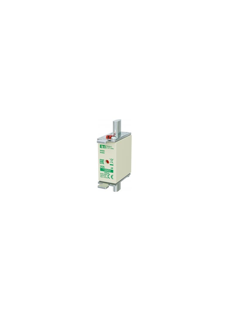 Wkładka topikowa NH silnikowa KOMBI NH000 WT-00C aM 20A 690V 004181406 ETI