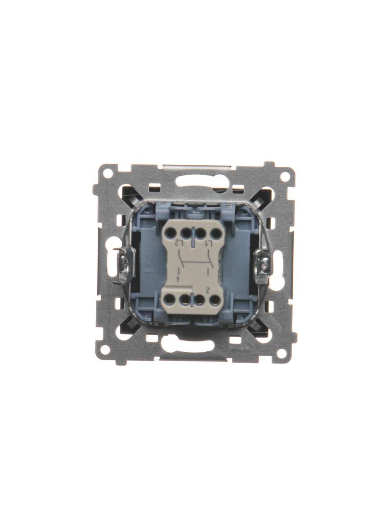 Simon 54 Łącznik dwubiegunowy 10A 250V szybkozłączka czarny DW2.01/49 KONTAKT