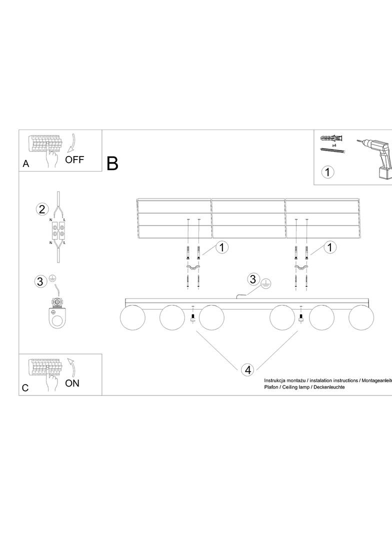 Sollux Plafon YOLI 6 biały SL.1150