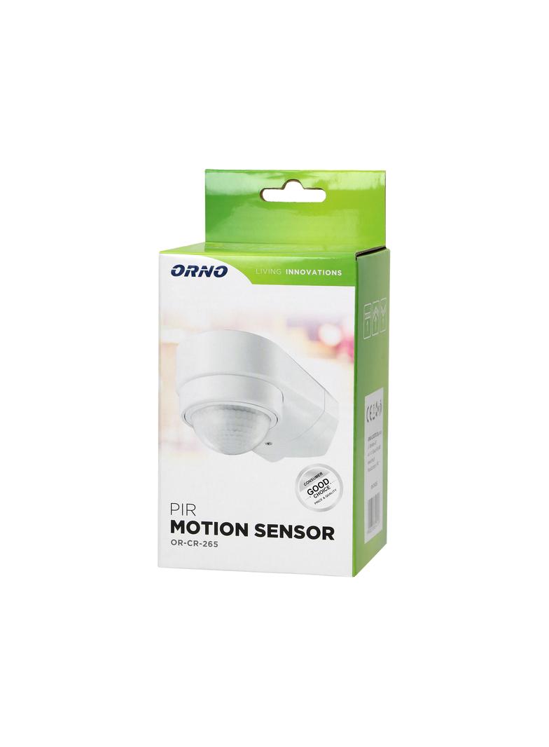 Czujnik ruchu 240st. IP65 1200W 2 sensory 3 rodzaje montażu biały OR-CR-265 ORNO