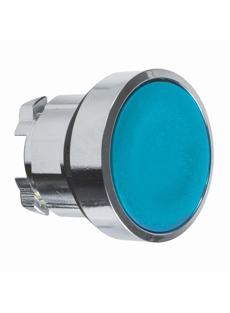 Harmony XB4 Przycisk płaski metalowego niebieska bez oznaczenia ZB4BA6 Schneider