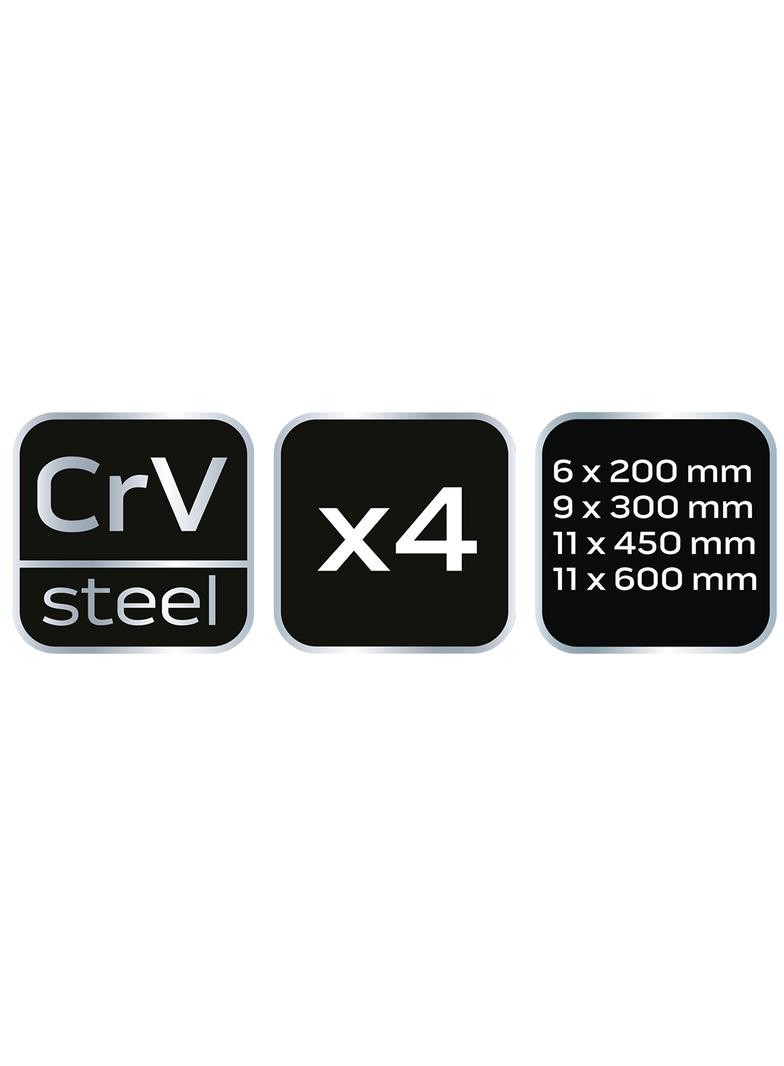 Łomy, zestaw 4 szt.