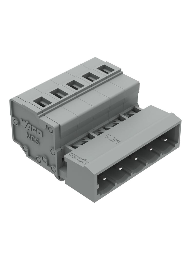 MCS-MIDI Classic wtyk 5-bieg. szary raster 5 mm