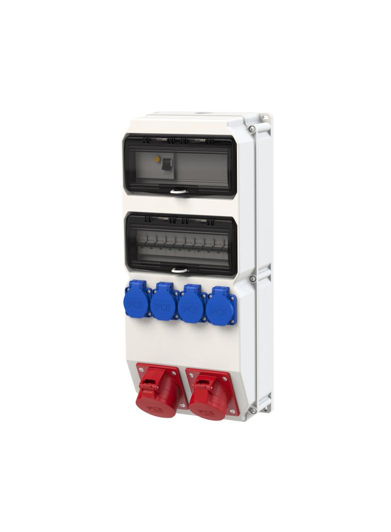 ROZDZIELNICA STACJONARNA Z TWORZYWA TYPU „ SZUBIN” 2 X 10M WEJŚCIE: M32 WYJŚCIE: 32/5xC32 16xC16 4GS