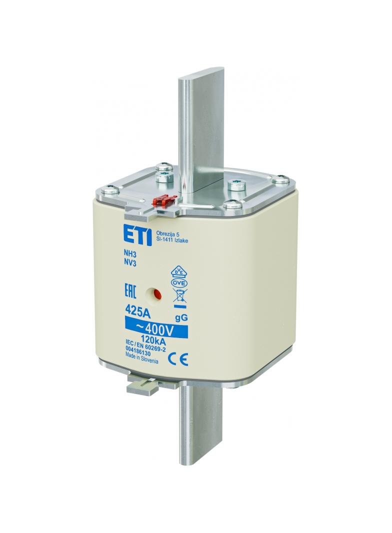 Wkładka topikowa NH zwłoczna KOMBI NH3 gG 425A 400V 004186130 ETI