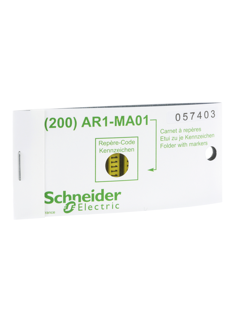 Oznaczniki zestaw oznaczników zółtych - znak G - zestaw 200 sztuk AR1MB01G SCHNEIDER