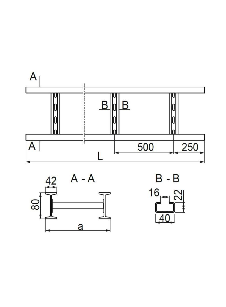 DSH600H80/6 DRABINA
