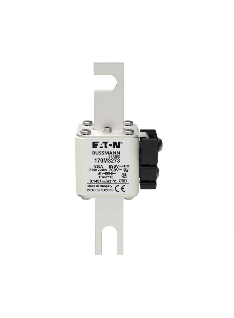 630A 690V 1*KN/110 aR INDICATOR FUSE Wkładka szybka 630A AC 690V compact DIN 1 45x58x134 m 170M3273